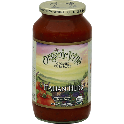 slide 2 of 2, Organicville Italian Herb Pasta Sauce, 24 oz