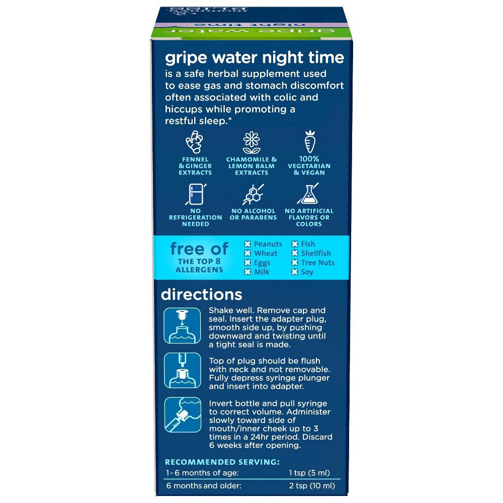 slide 9 of 15, Mommy's Bliss Age 1 Month+ Night Time Gripe Water 4 fl oz, 4 fl oz