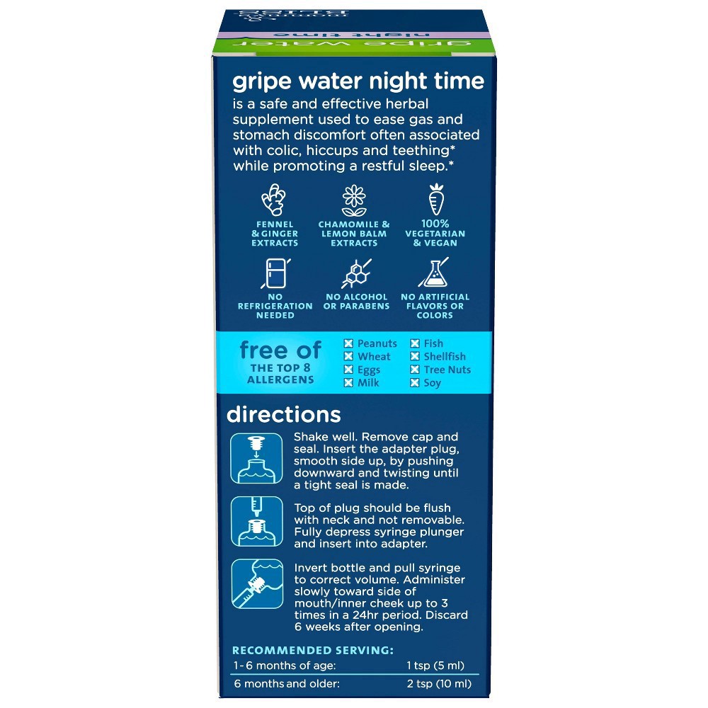 slide 10 of 15, Mommy's Bliss Age 1 Month+ Night Time Gripe Water 4 fl oz, 4 fl oz