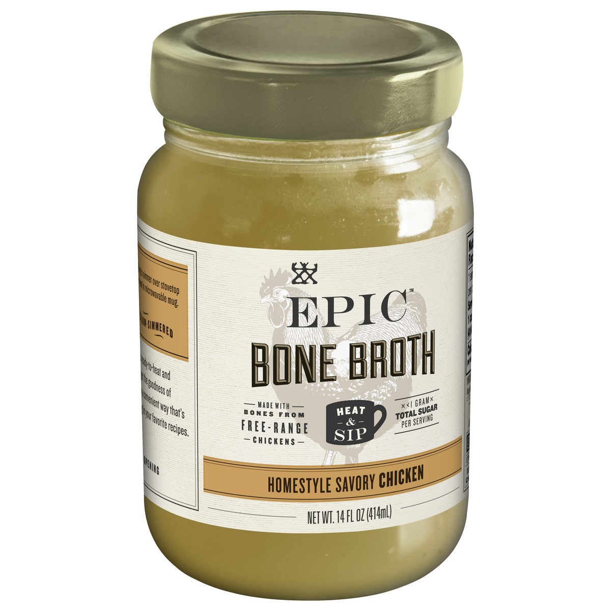 slide 2 of 9, Epic Bone Broth Homestyle Chicken, 14 oz