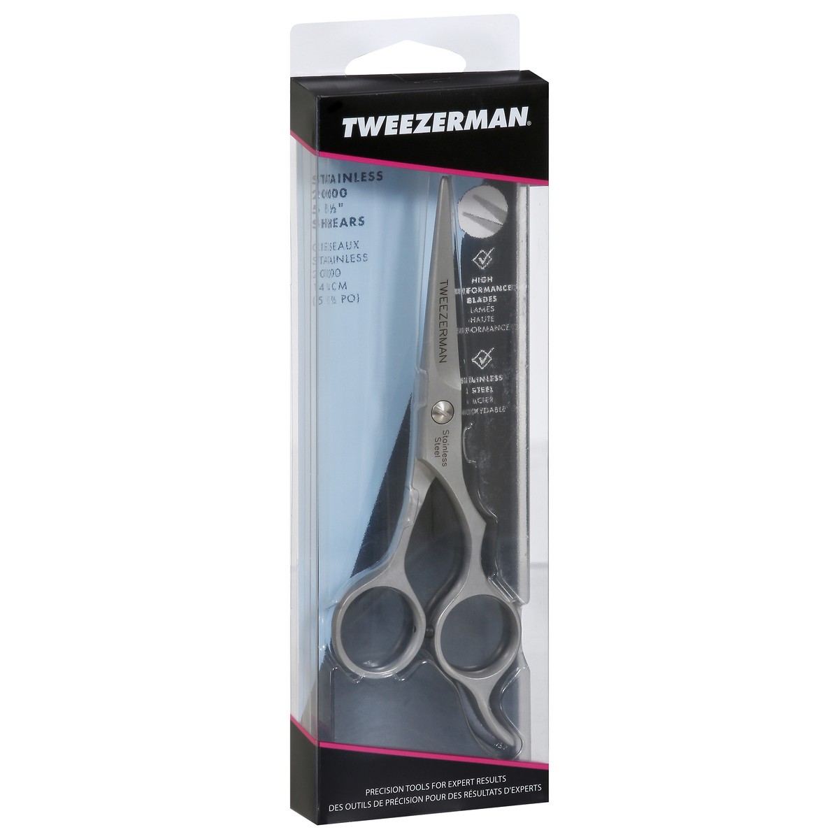 slide 2 of 9, Tweezerman Barber Shears With Rest, 5-1/2 In., 1 ct