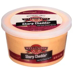 Weyauwega Cold Pack Sharp Cheddar Cheese Spread 8 oz
