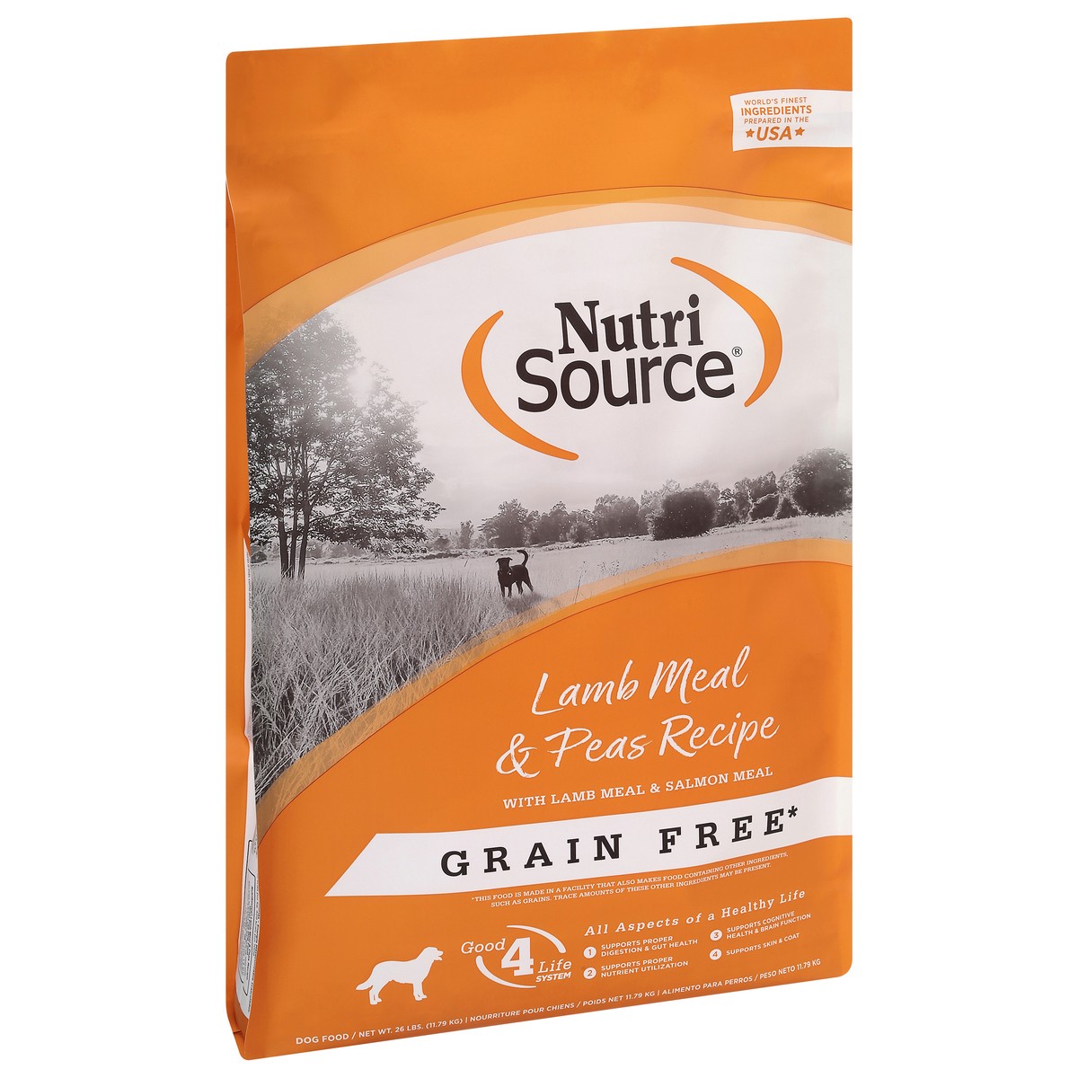 slide 7 of 15, NutriSource Grain Free Lamb Meal & Peas Recipe Dog Food 26 lb, 26 lb