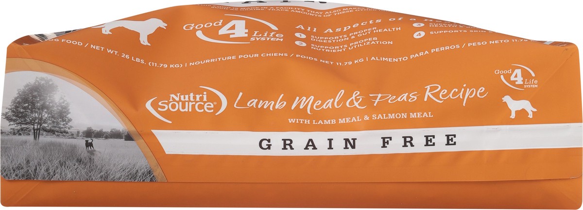 slide 14 of 15, NutriSource Grain Free Lamb Meal & Peas Recipe Dog Food 26 lb, 26 lb