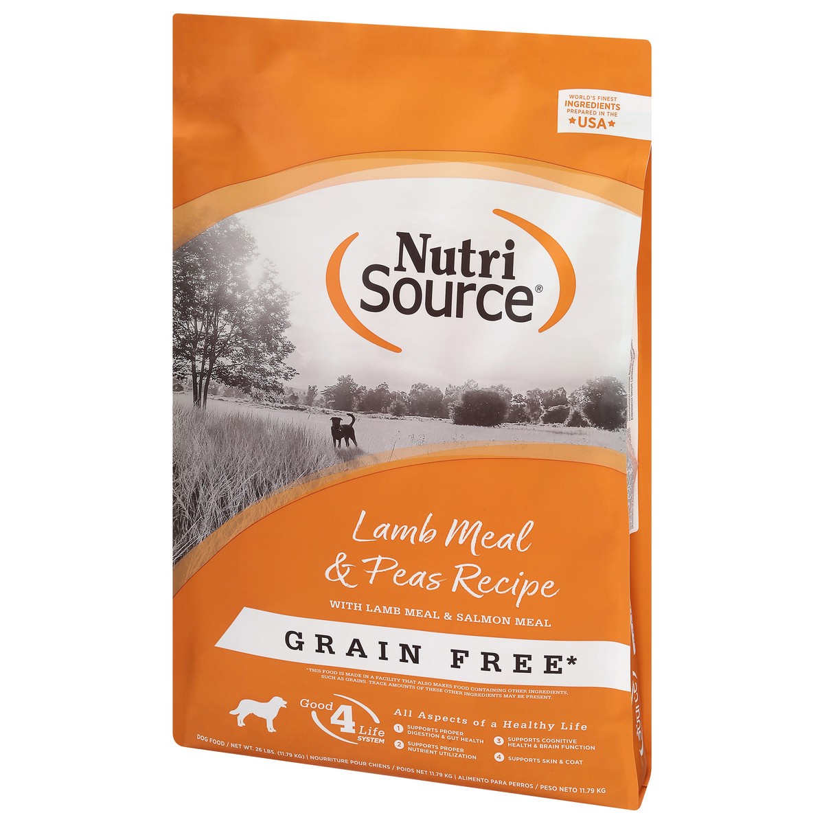 slide 3 of 15, NutriSource Grain Free Lamb Meal & Peas Recipe Dog Food 26 lb, 26 lb