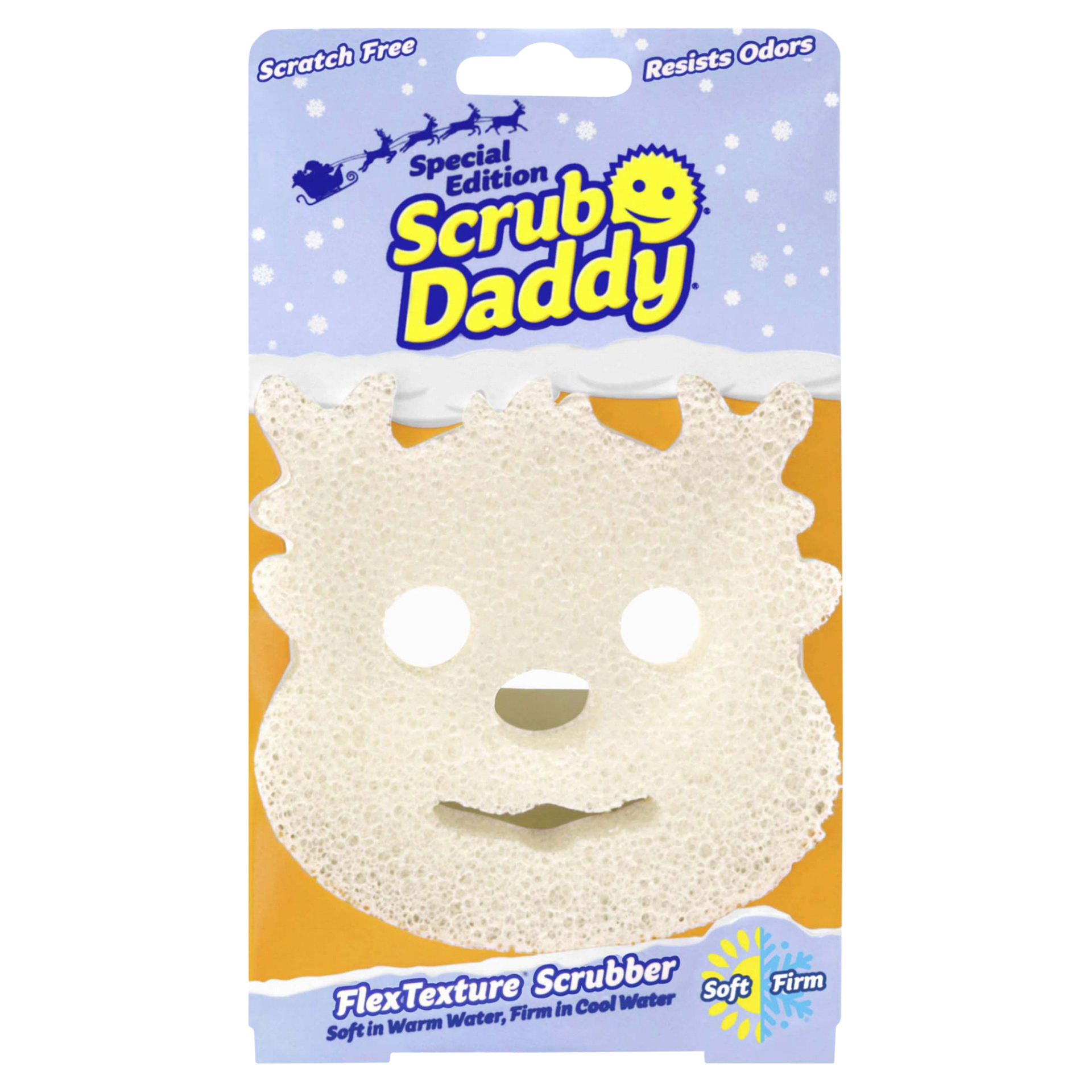 Scrub Daddy White Reindeer Sponge 1 ct