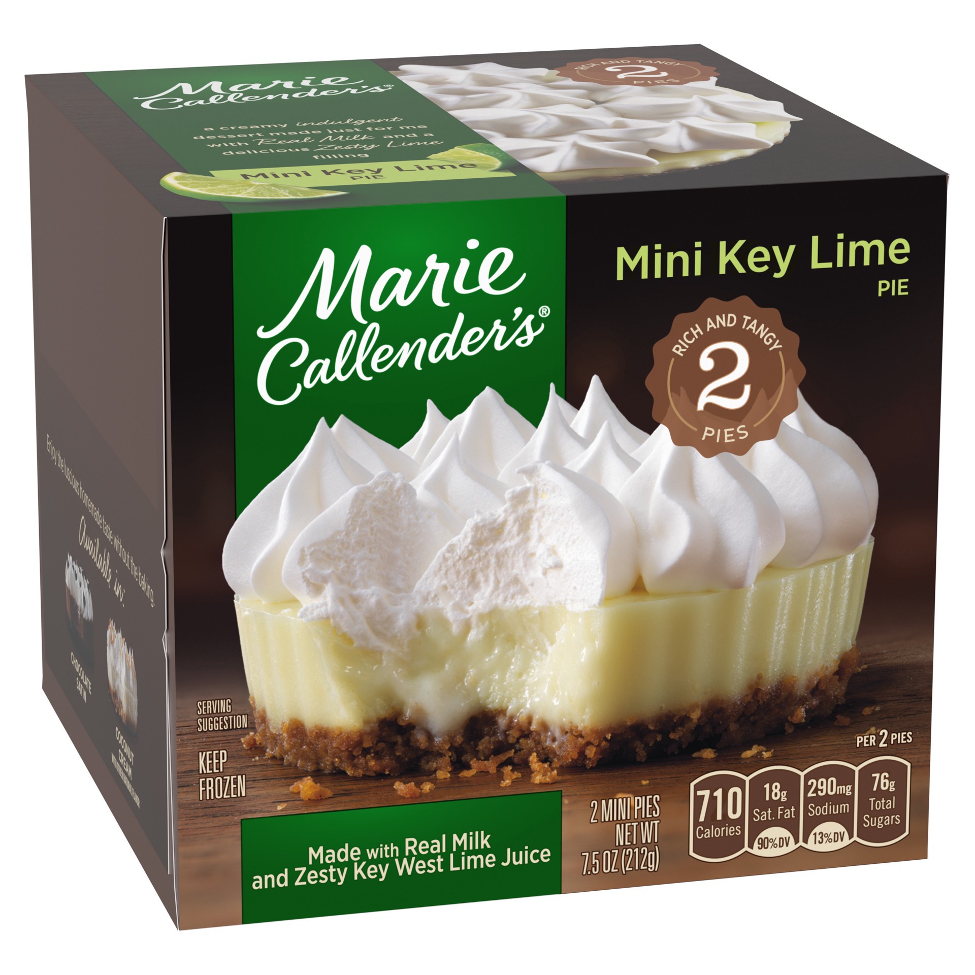 slide 4 of 5, Marie Callender's Key Lime Pies Mini 2 ea, 2 ct