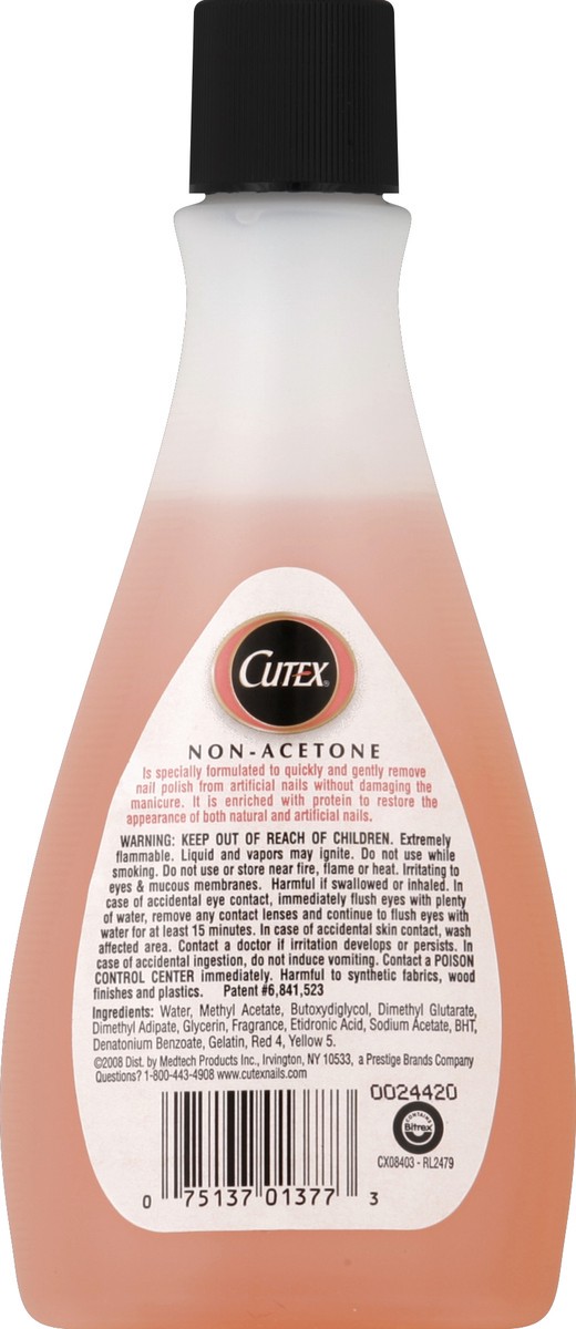 slide 3 of 3, Cutex Non-Acetone Nail Polish Remover, 6 oz