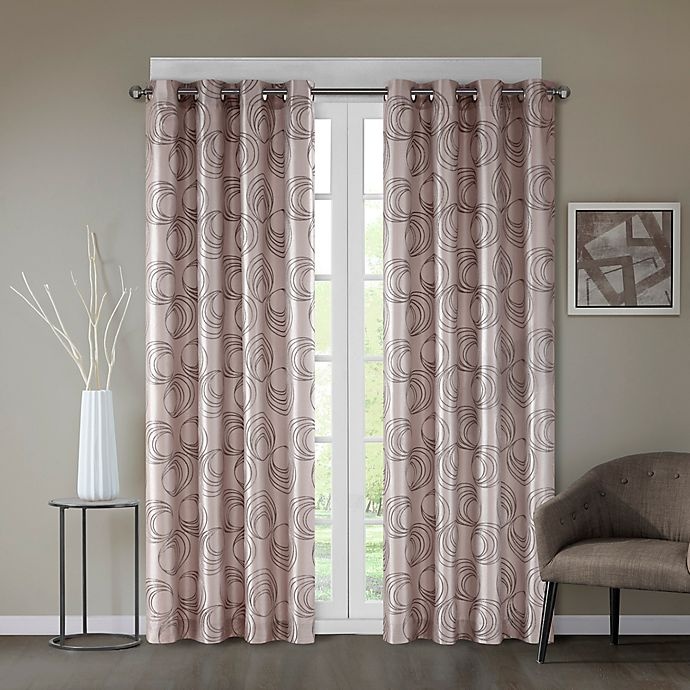 slide 1 of 1, Regency Heights Cosma Grommet Window Curtain Panel - Taupe, 84 in