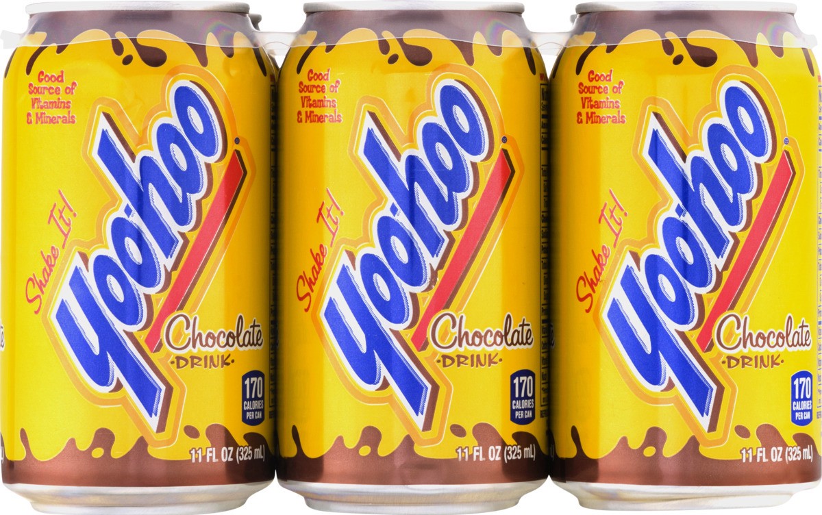 slide 8 of 9, Yoo-hoo Chocolate Drink, 11 fl oz cans, 6 pack, 6 ct