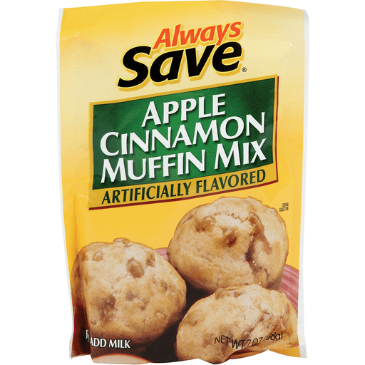 slide 1 of 1, Always Save Apple Cinnamon Muffin Mix, 7 oz