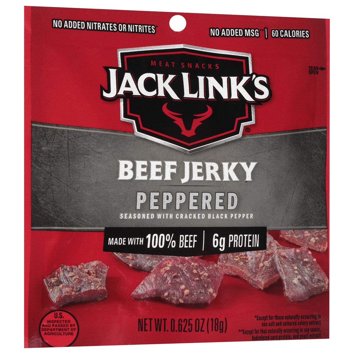 slide 7 of 14, Jack Links Peppered Beef Jerky 0.62 Ounces 1 Each, 0.6 oz