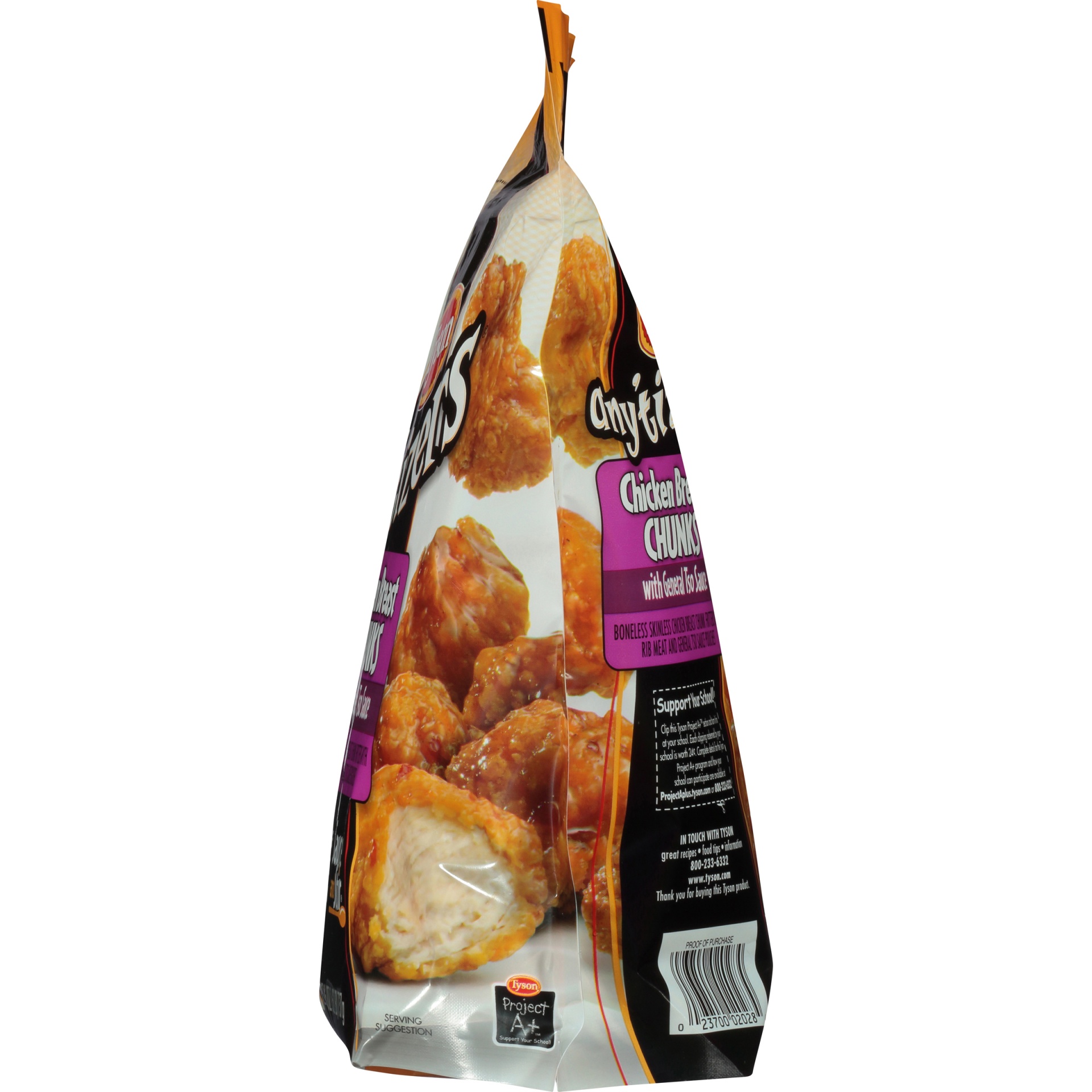 slide 3 of 6, Tyson Any'tizers with General Tso Sauce Chicken Breast Chunks, 26 oz