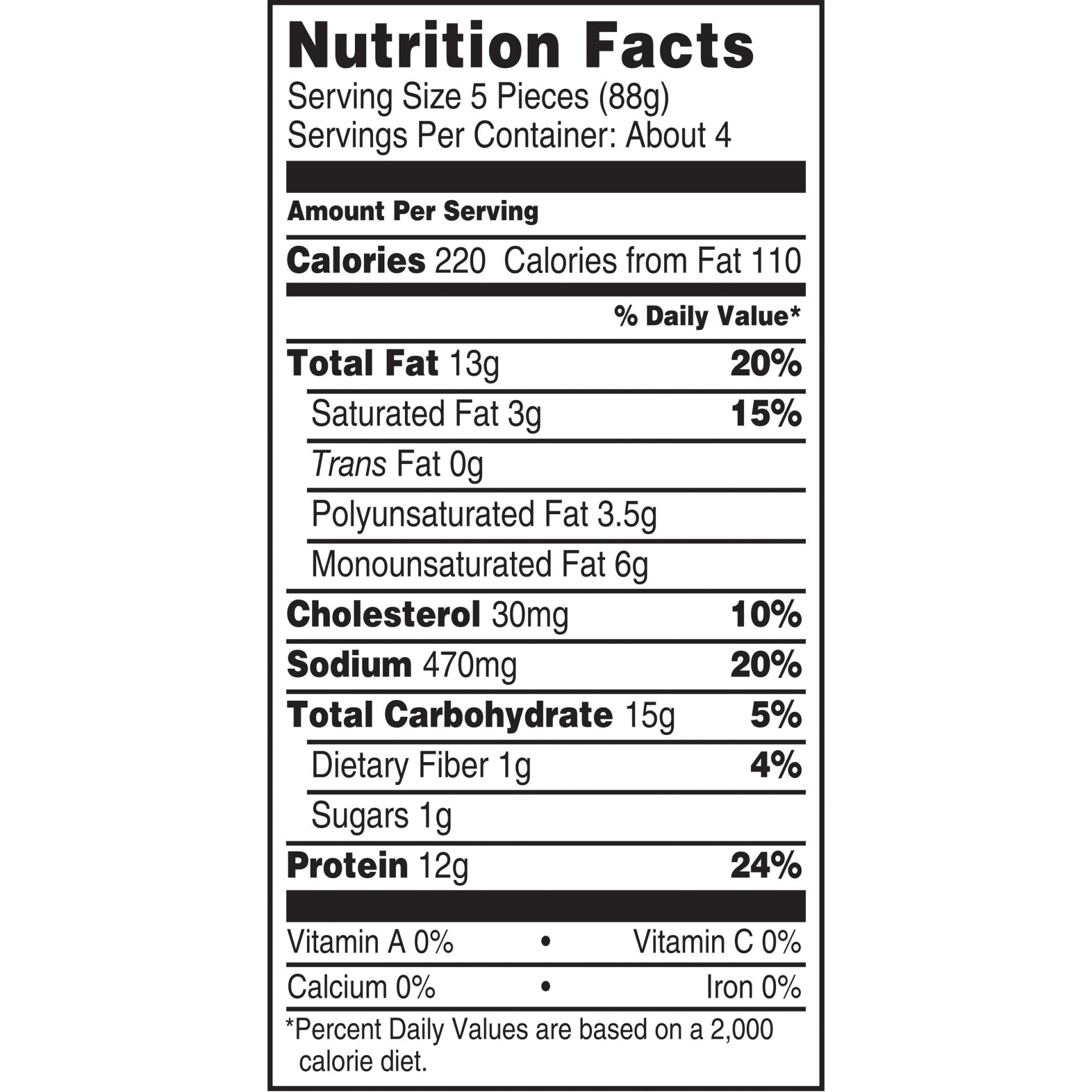 slide 5 of 6, Tyson Fully Cooked Breast Nuggets, 12.24 oz