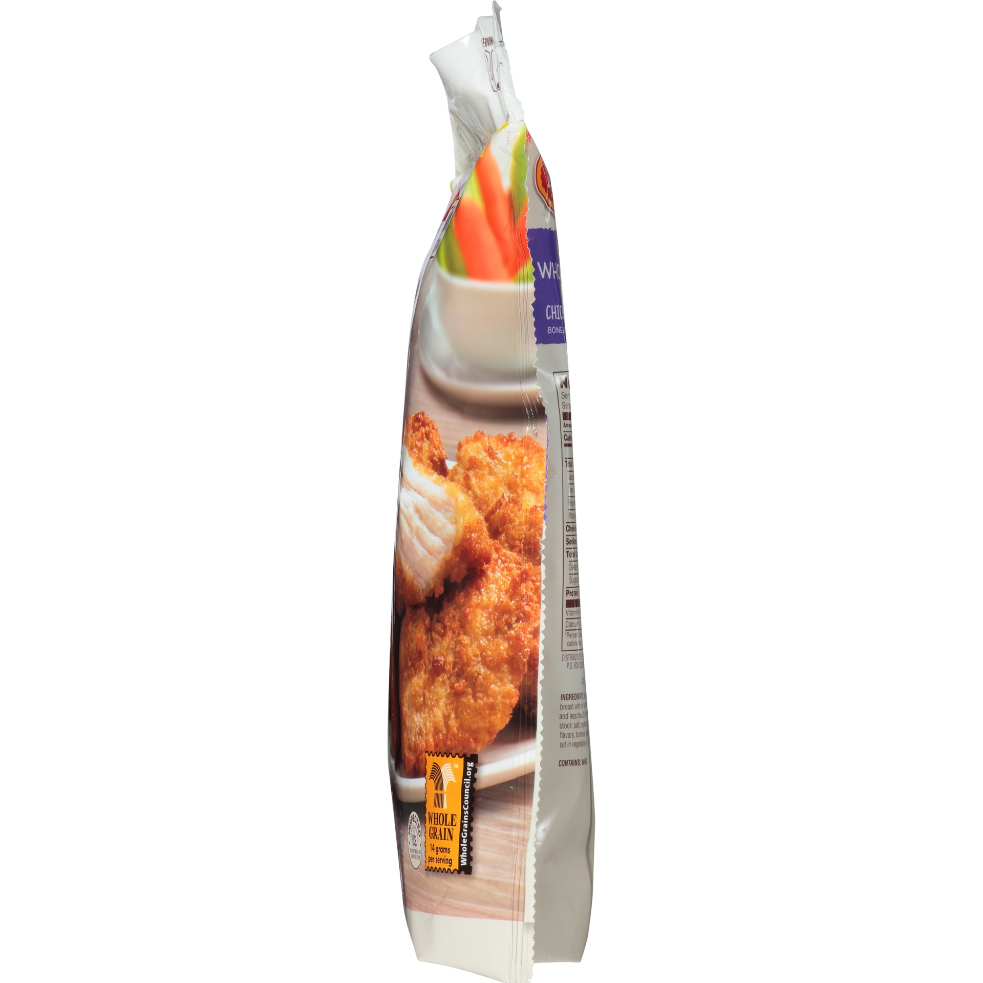 slide 3 of 6, Tyson 100% Whole Grain Breaded Chicken Breast Chunks, 24 oz