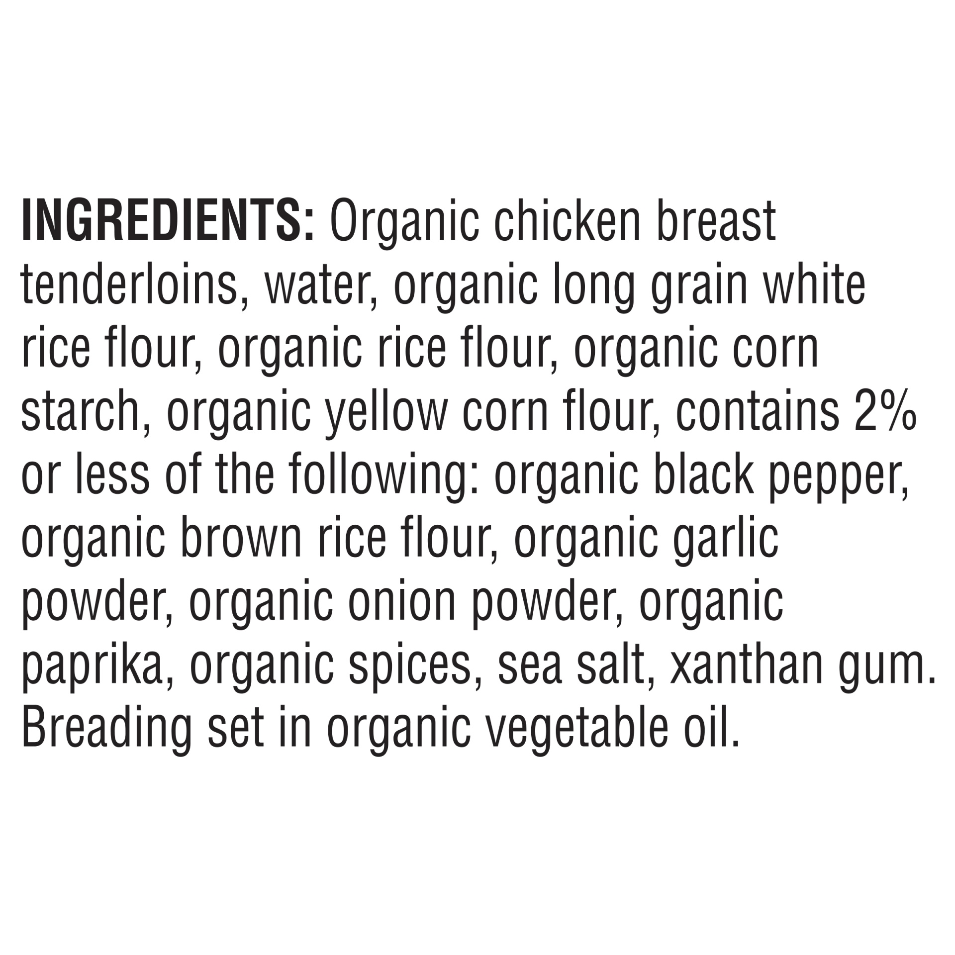 slide 6 of 6, Nature Raised Farms Organic Gluten Free Breaded Chicken Breast Tenderloin, 8 oz