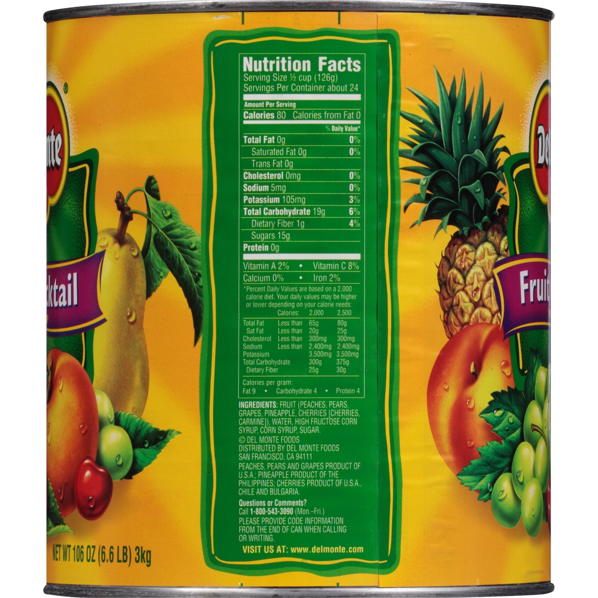 slide 2 of 6, Del Monte Fruit Cocktail 106 oz, 106 oz