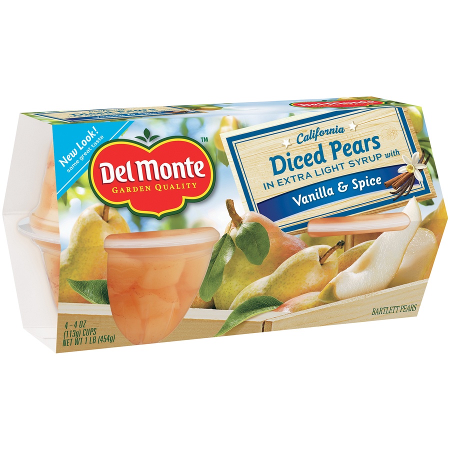 slide 3 of 8, Del Monte Pears 4 ea, 4 ct