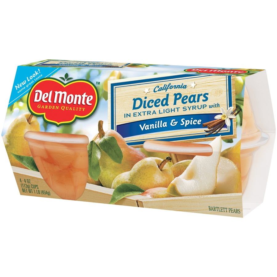 slide 4 of 8, Del Monte Pears 4 ea, 4 ct