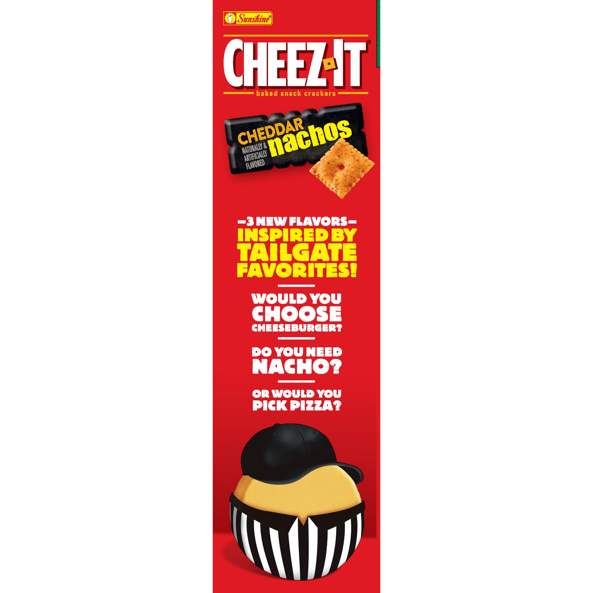 slide 3 of 7, Cheez-It Cheddar Nachos Baked Snack Crackers, 12.4 oz