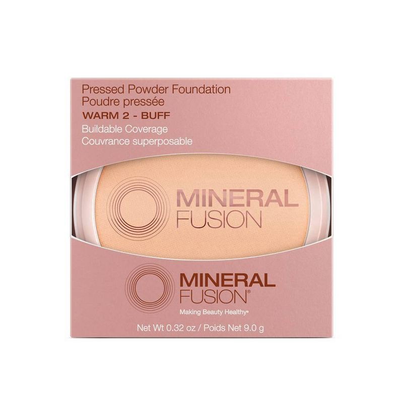 slide 2 of 3, Mineral Fusion Age-Defying Pressed Powder Foundation - Warm 2 - Buff - 0.32oz, 0.32 oz