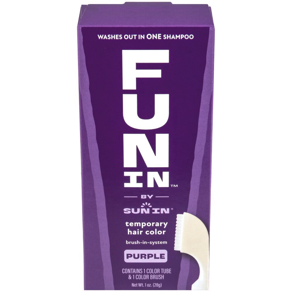 slide 1 of 5, Fun In Purple Brush-in-System Temporary Hair Color 1 oz, 1 oz