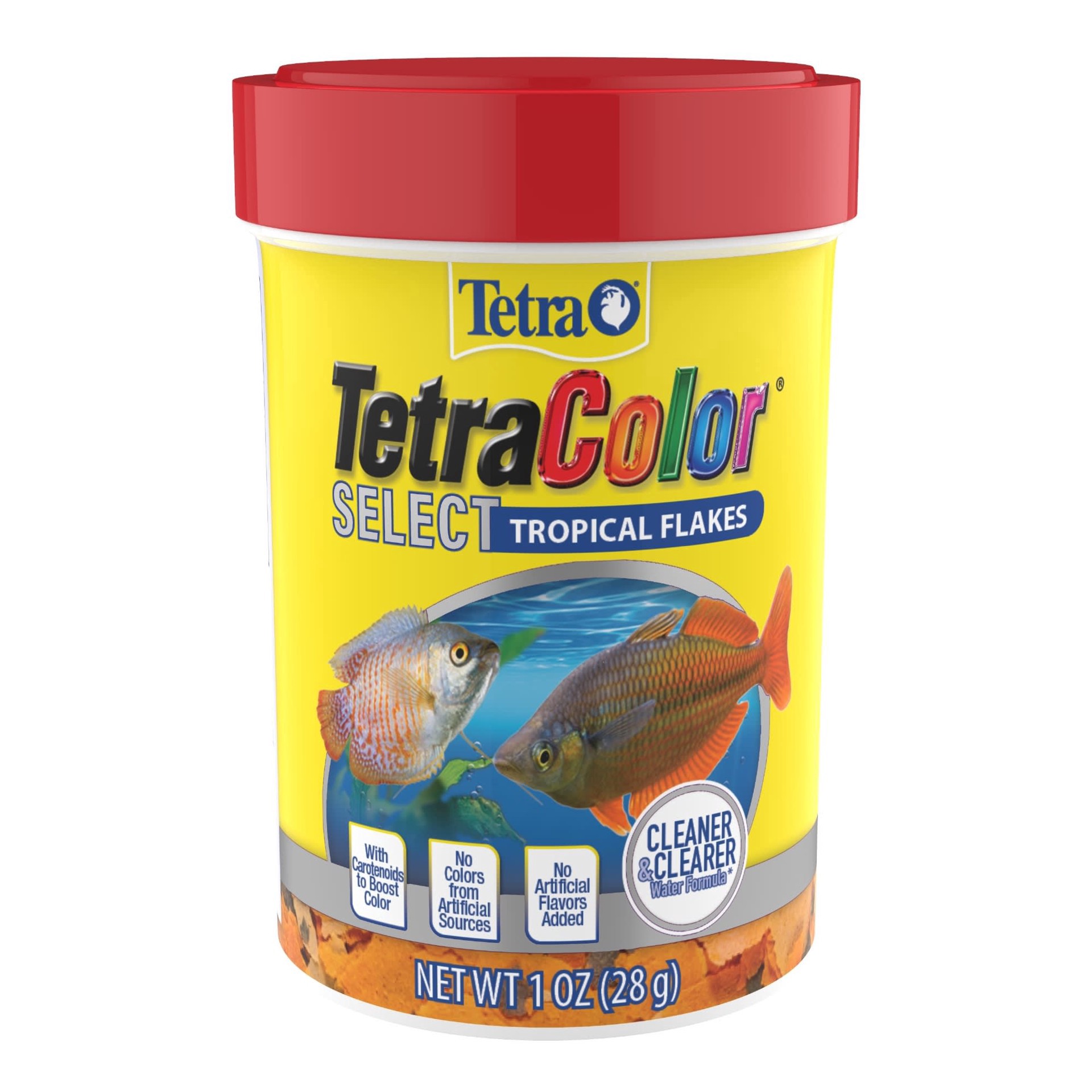 slide 1 of 1, Tetra TetraColor Select Tropical Flakes, 1 oz., 1 ct