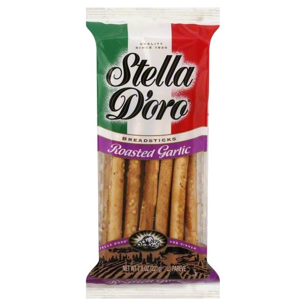 slide 1 of 1, Stella d'Oro Roasted Garlic Breadsticks, 6 oz