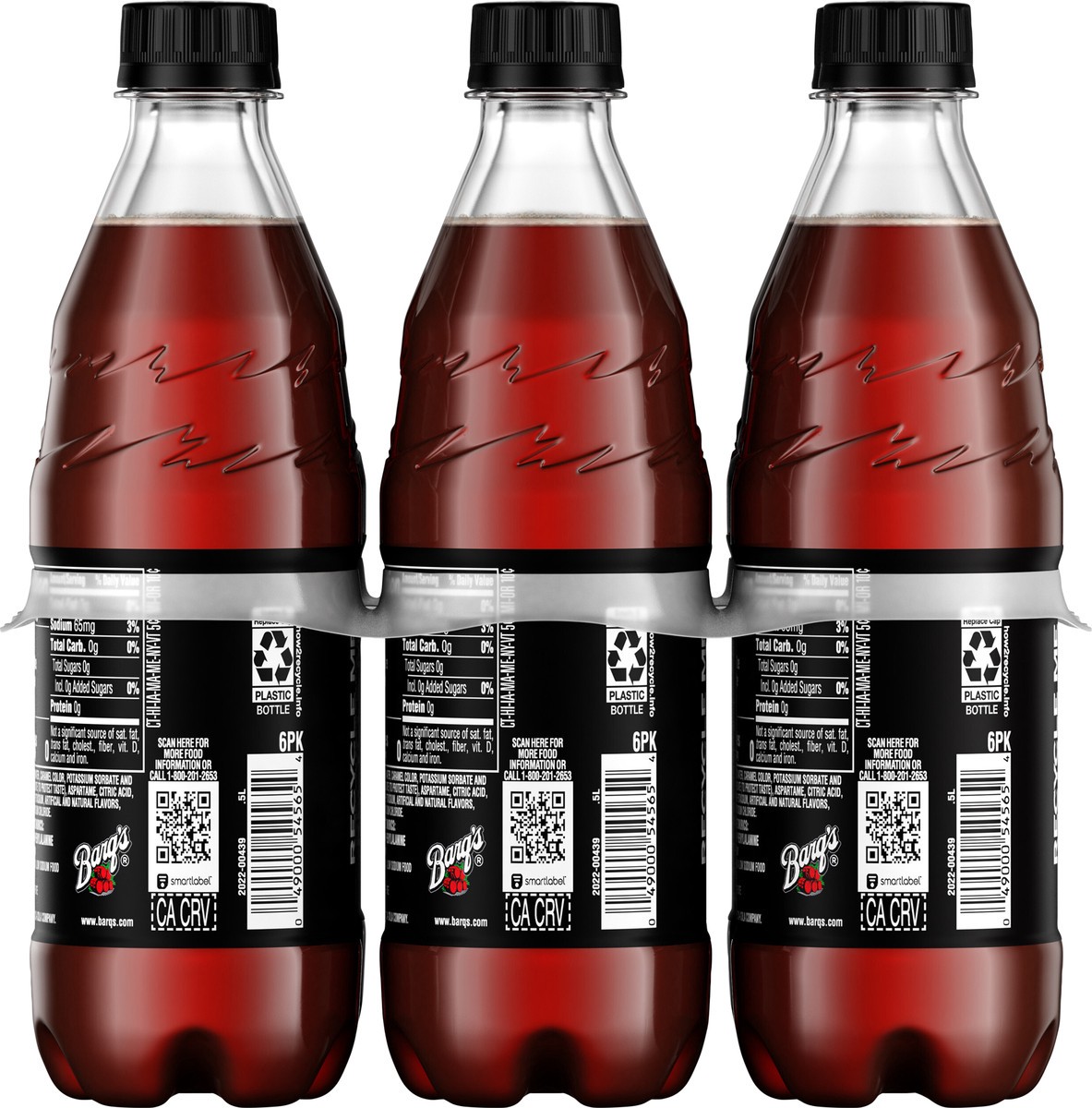 slide 3 of 14, Barq's Zero Sugar Root Beer Bottles- 6 ct, 6 ct