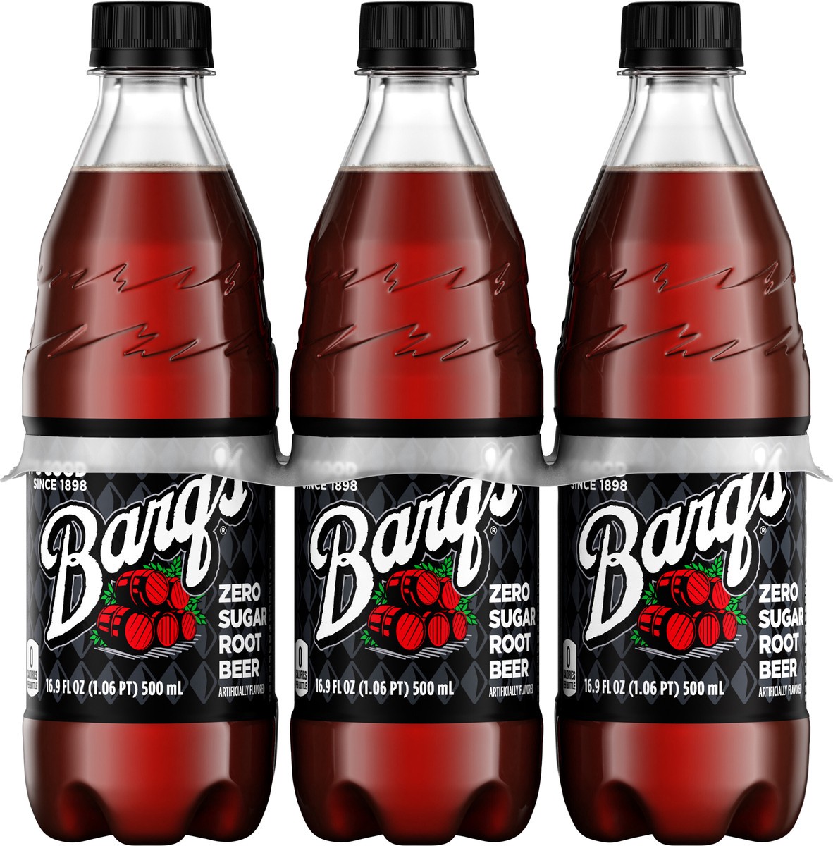 slide 11 of 14, Barq's Zero Sugar Root Beer Bottles- 6 ct, 6 ct