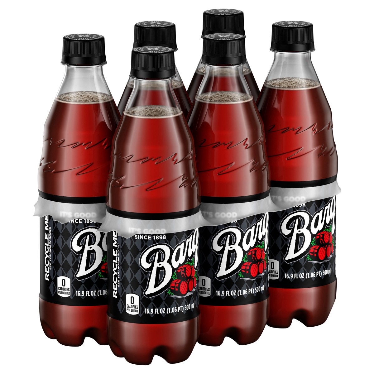 slide 12 of 14, Barq's Zero Sugar Root Beer Bottles- 6 ct, 6 ct