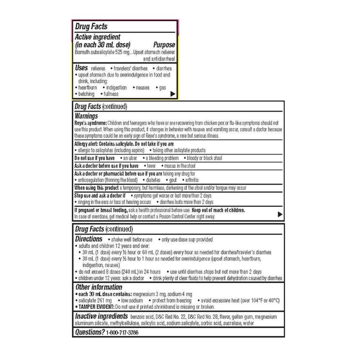 slide 6 of 8, Pepto-Bismol Liquid for Nausea, Heartburn, Indigestion, Upset Stomach, and Diarrhea - Fast Relief for 5 Symptoms, Original Flavor, 4 oz, 3.40 fl oz