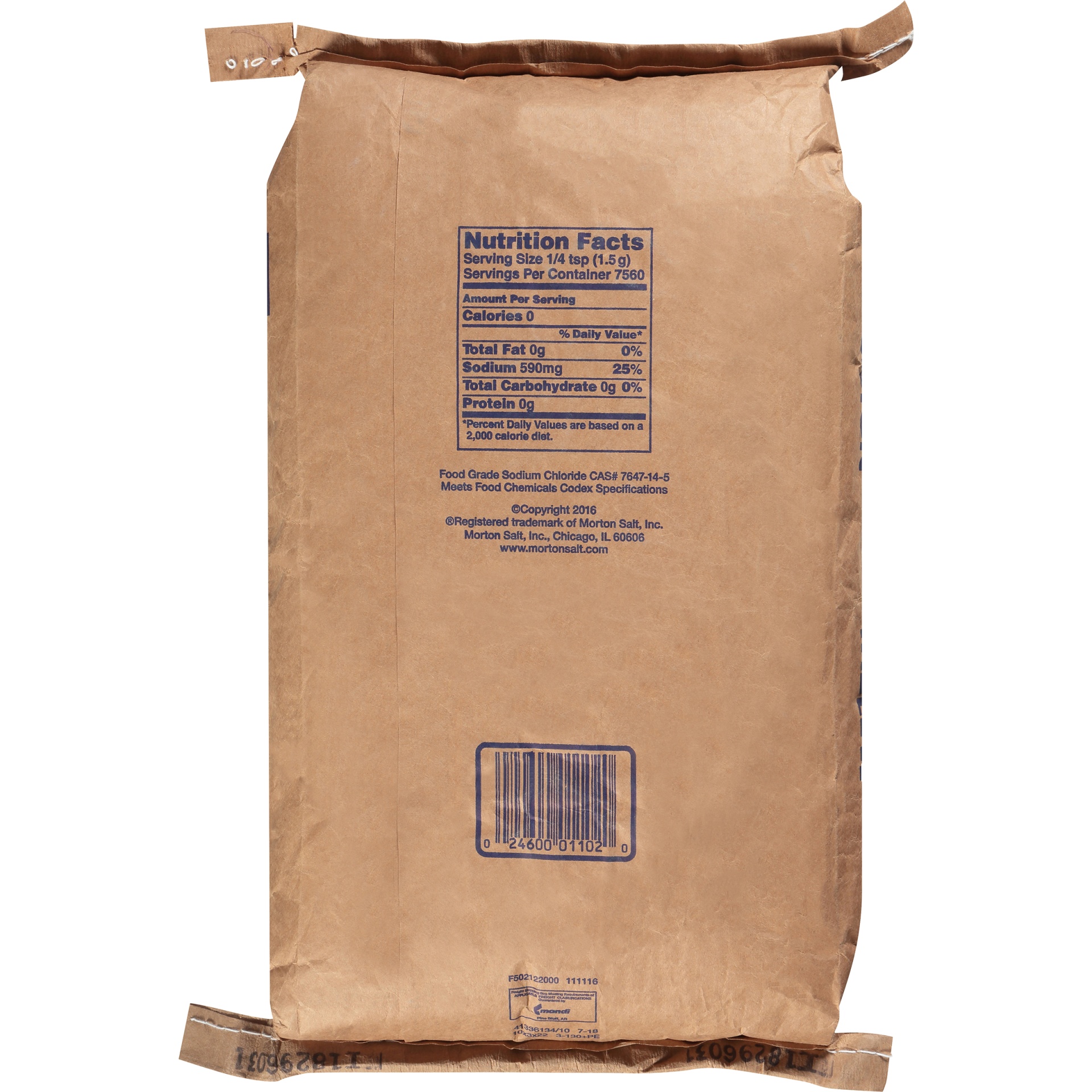 slide 4 of 6, Morton Non-Iodized Table Salt, 25 lb