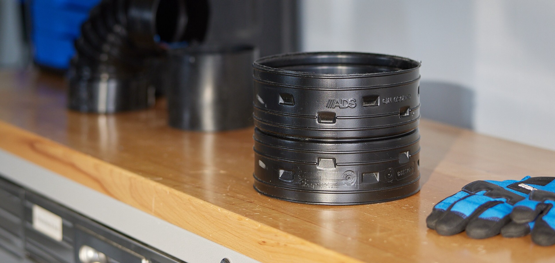 slide 4 of 6, ADS 6-in x 6-in Corrugated Snap Coupler Fittings, 1 ct