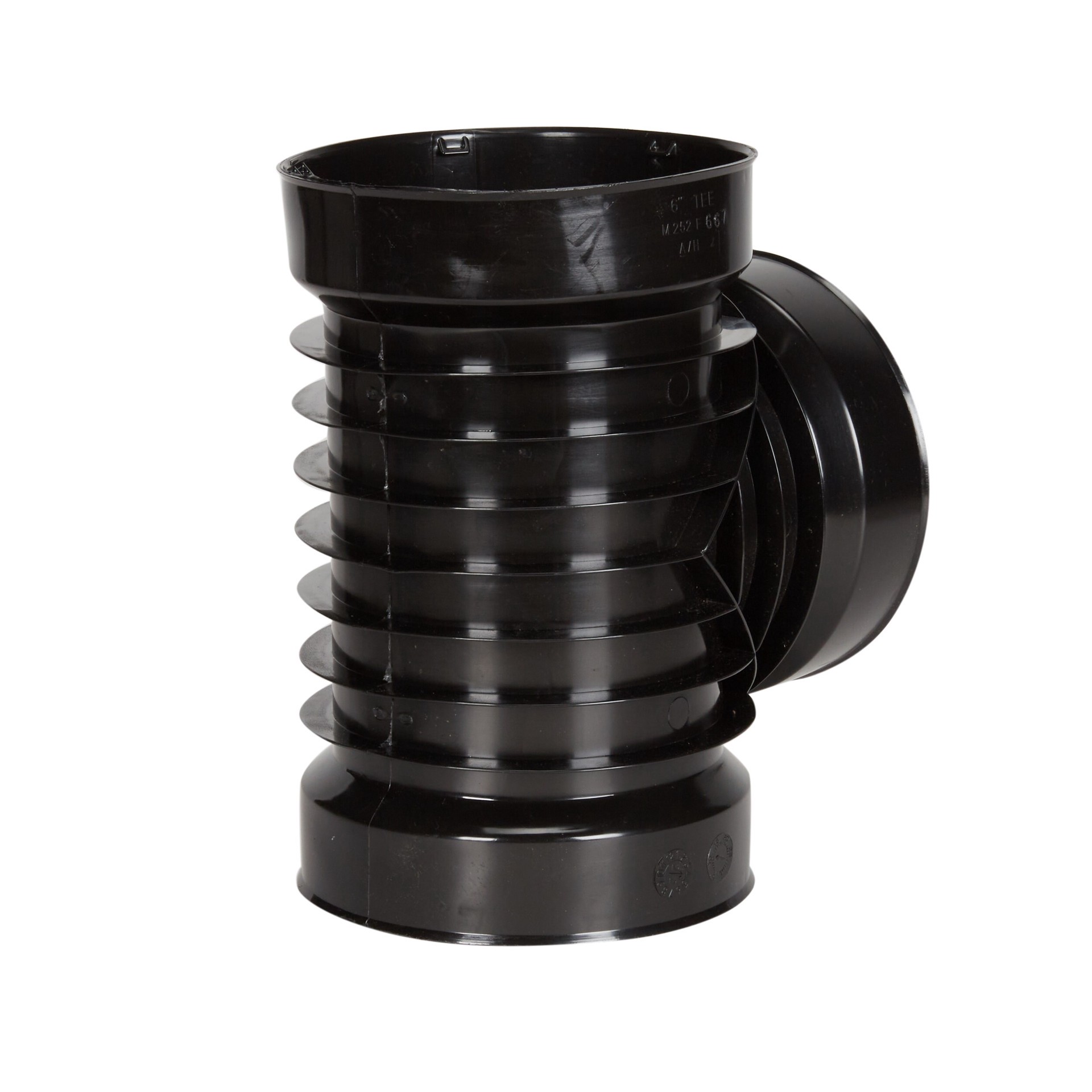 slide 6 of 6, ADS 6-in x 6-in 90-Degree Corrugated Tee Fittings, 1 ct