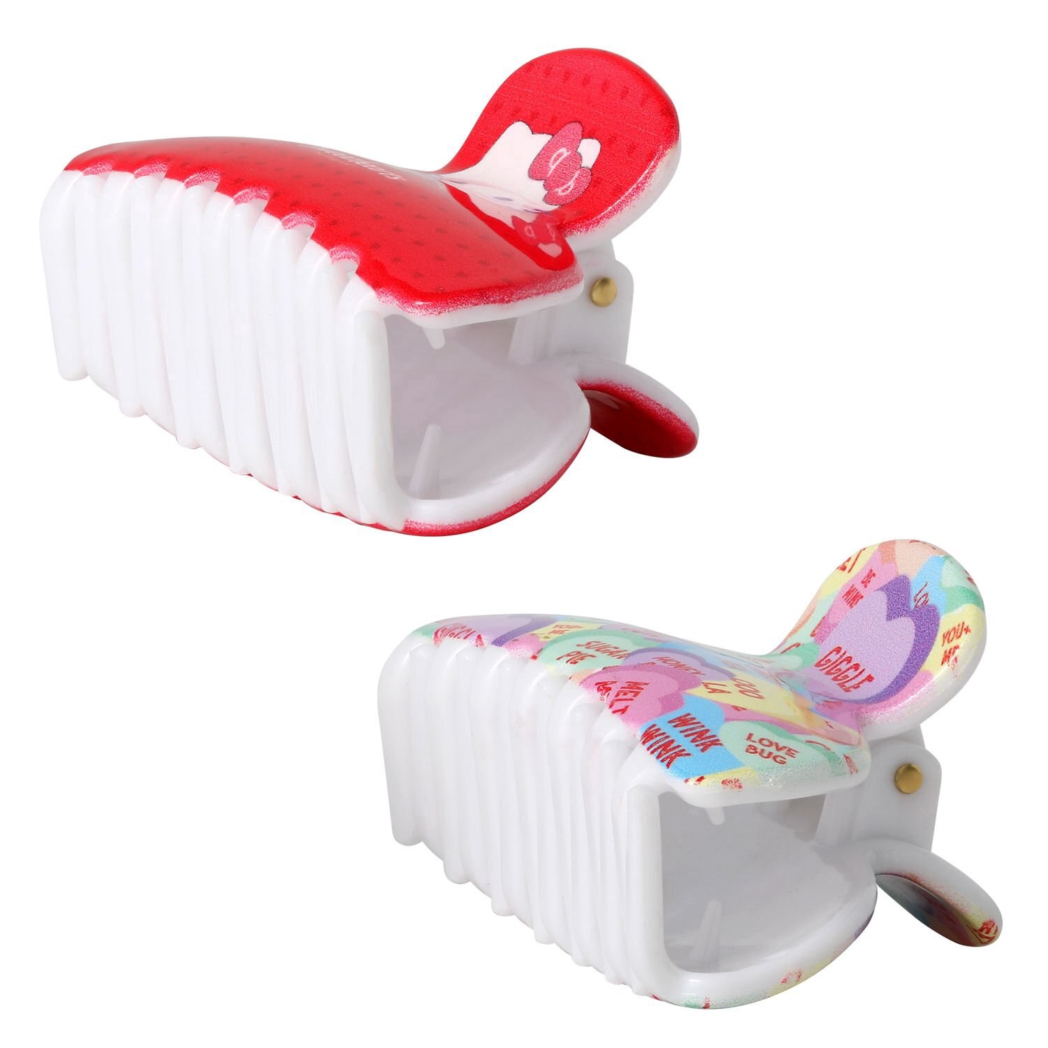 slide 3 of 3, Hello Kitty & Friends Valentine's Day Sweethearts Claw Clip Set, 2 ct, 2 ct