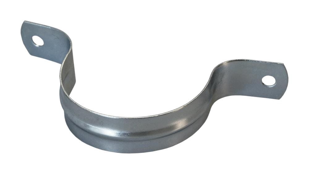 slide 1 of 1, AMERICAN VALVE 2-in to 2-in dia Galvanized 2-hole pipe strap, 1 ct