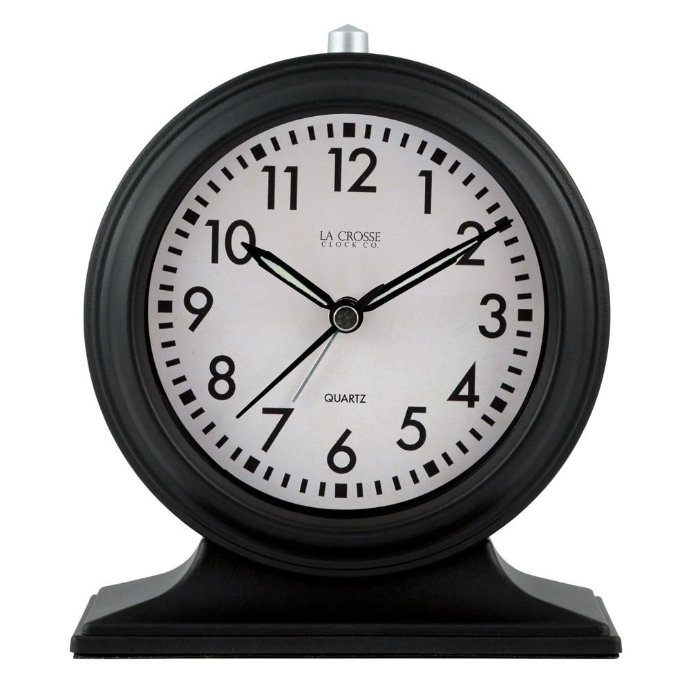 slide 1 of 2, La Crosse Tabletop Alarm Clock - Black, 5.7 in