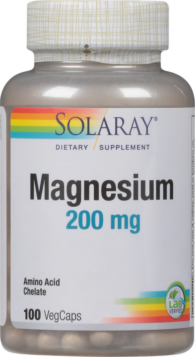 slide 5 of 12, Solaray 200 mg Magnesium 100 VegCaps, 100 ct