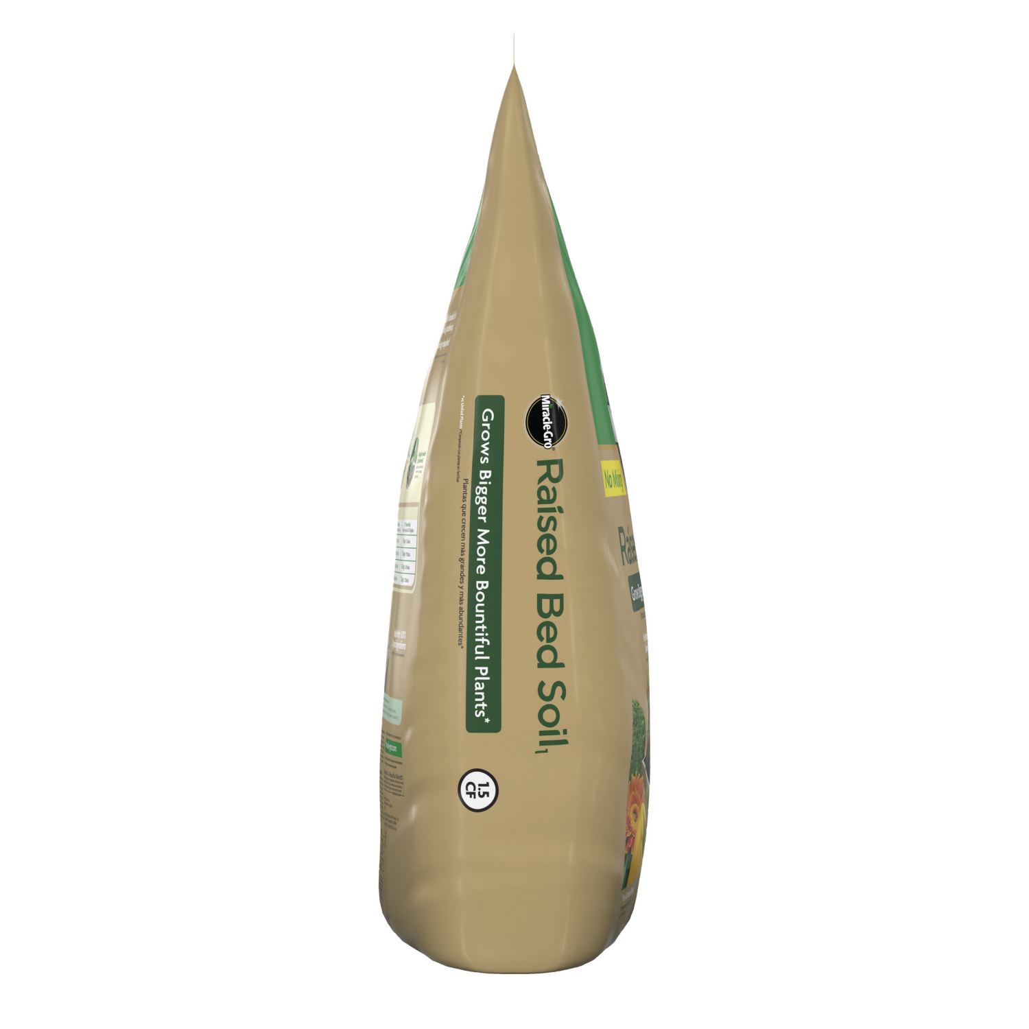 slide 4 of 6, Miracle-Gro 1.5-cu ft Fruit; Flower and Vegetable Organic Raised Bed Soil, 1 ct