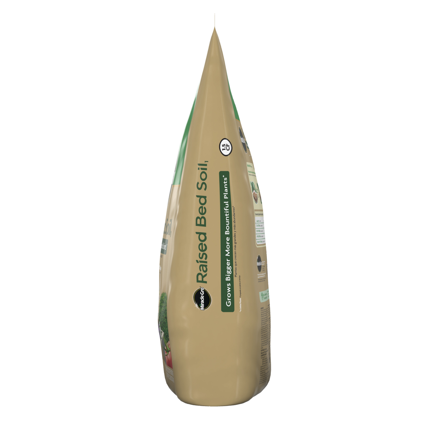 slide 5 of 6, Miracle-Gro 1.5-cu ft Fruit; Flower and Vegetable Organic Raised Bed Soil, 1 ct