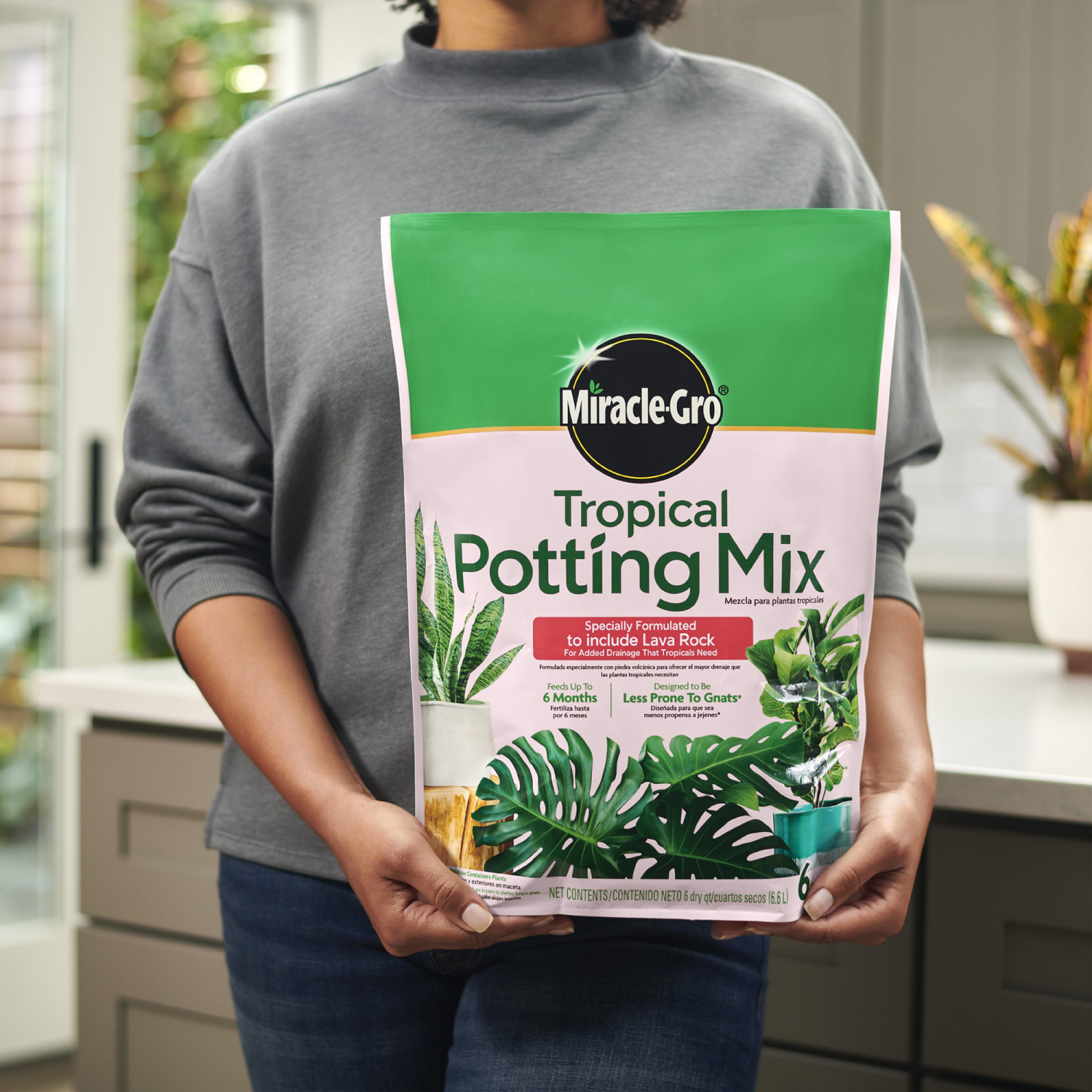 slide 6 of 6, Scotts Miracle-Gro Tropical Potting Mix, 6 Qt., 6 qt