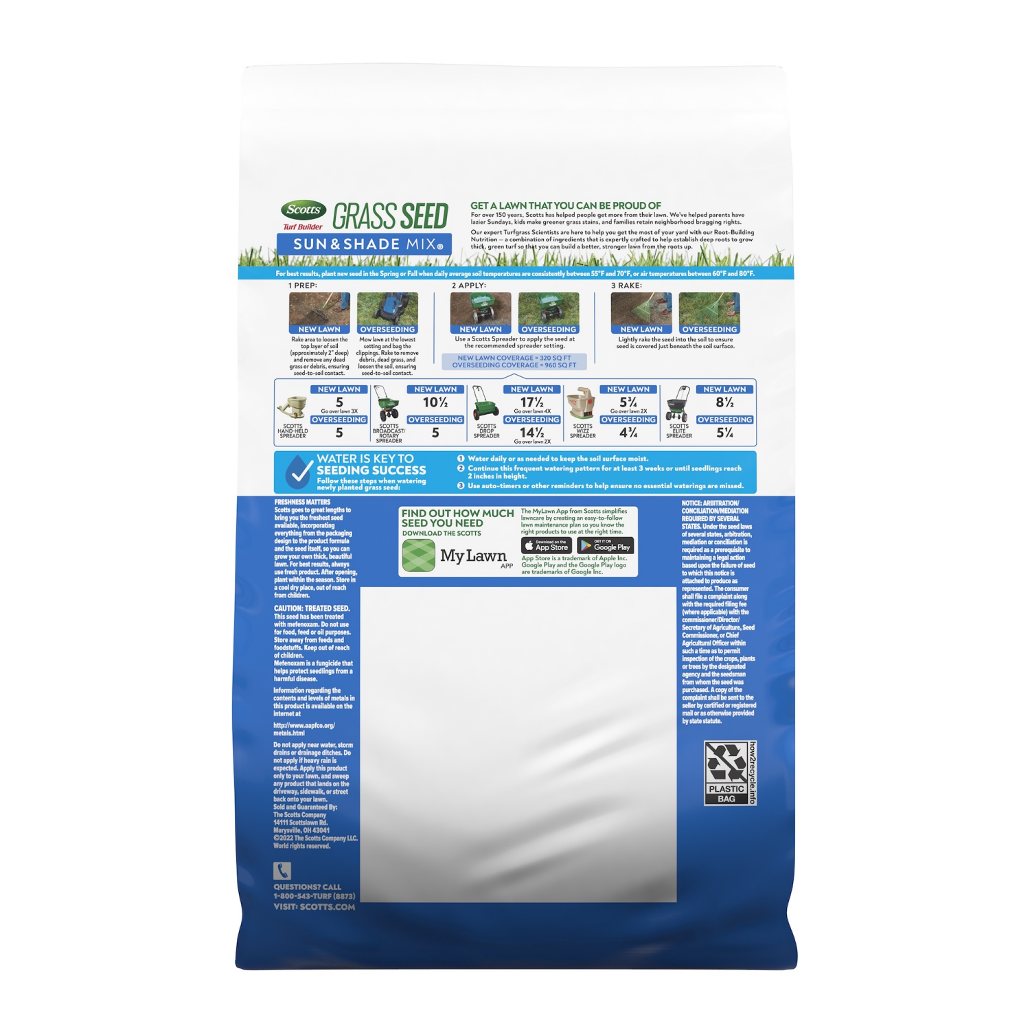 slide 2 of 6, Scotts Turf Builder Grass Seed Sun & Shade, 2.4 lb