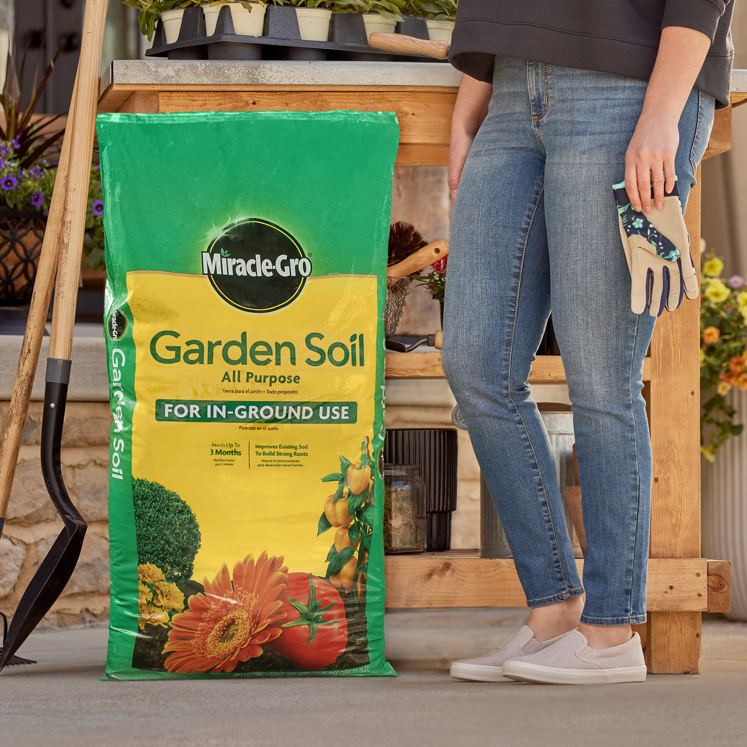 slide 3 of 3, Miracle-Gro All Purpose Garden Soil, 2 cu ft