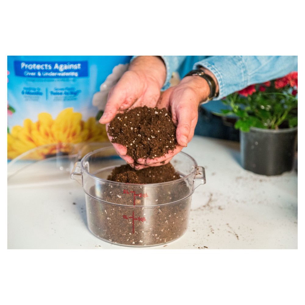 slide 3 of 5, Miracle-Gro Moisture Control Potting Mix 8 qt, 8 qt