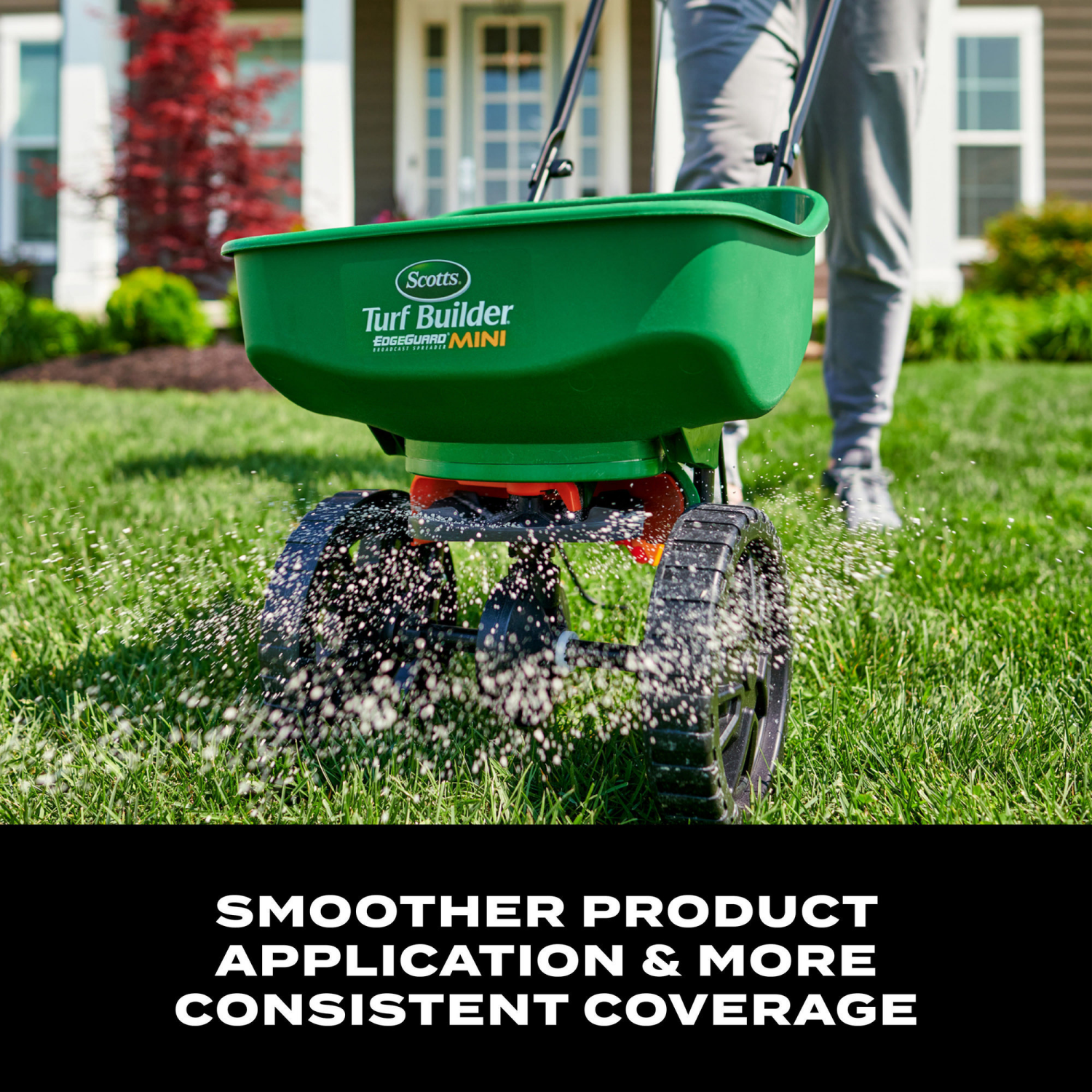 slide 5 of 5, Scotts Turf Builder EdgeGuard Mini Broadcast Spreader, 1 ct