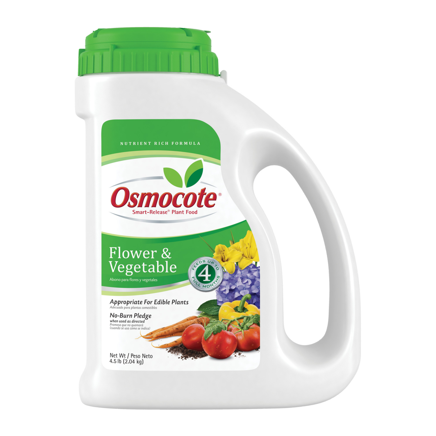 slide 1 of 2, Osmocote Flower and Vegetable Plant Food, 4.5 lb