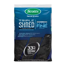Scotts Nature Scapes Triple Shred Mulch, Black, 1.5 cu.ft.