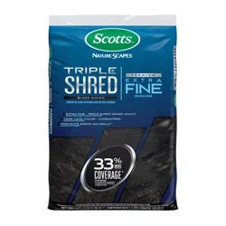 Scotts Nature Scapes Triple Shred Mulch, Black, 1.5 cu.ft.