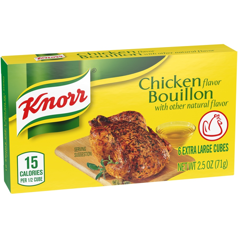 slide 2 of 6, Knorr Bouillon Chicken Flavor Cubes Extra Large, 6 ct; 2.5 oz
